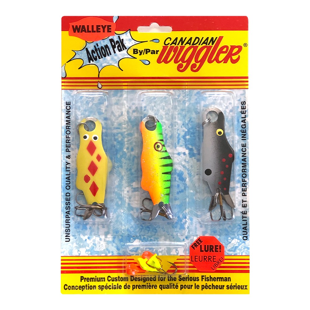 Canadian Wiggler Action Pak | Model: AP1 | Size & Weight: 3 1/4 - 1/2 oz.  | Fishing Lures