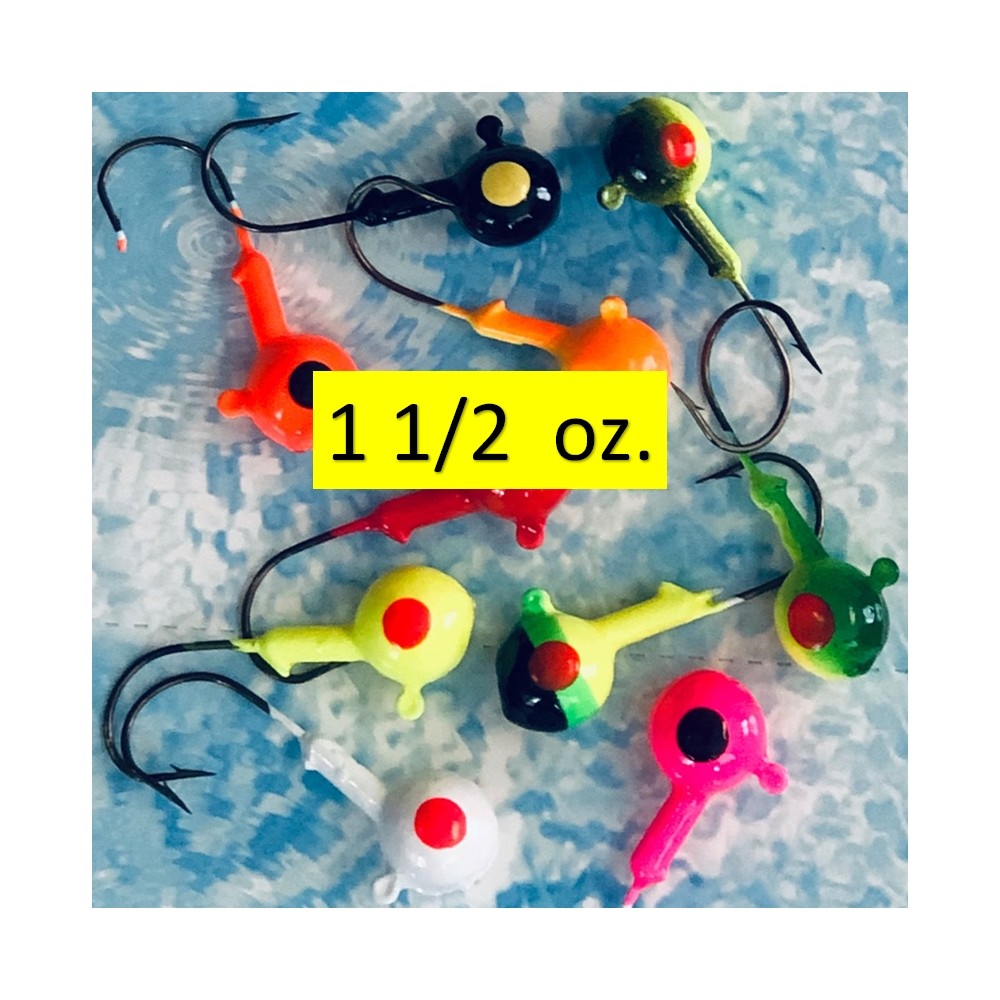 Round Head Jig | Weight: 1 1/2 oz.